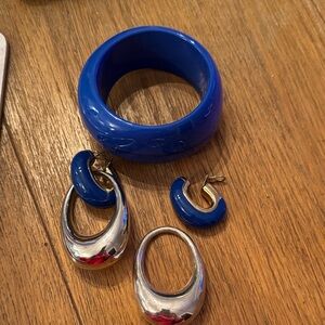 Fraleoni Blue and Silver Jewelry Set